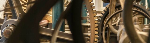 Wasserrad in Betrieb